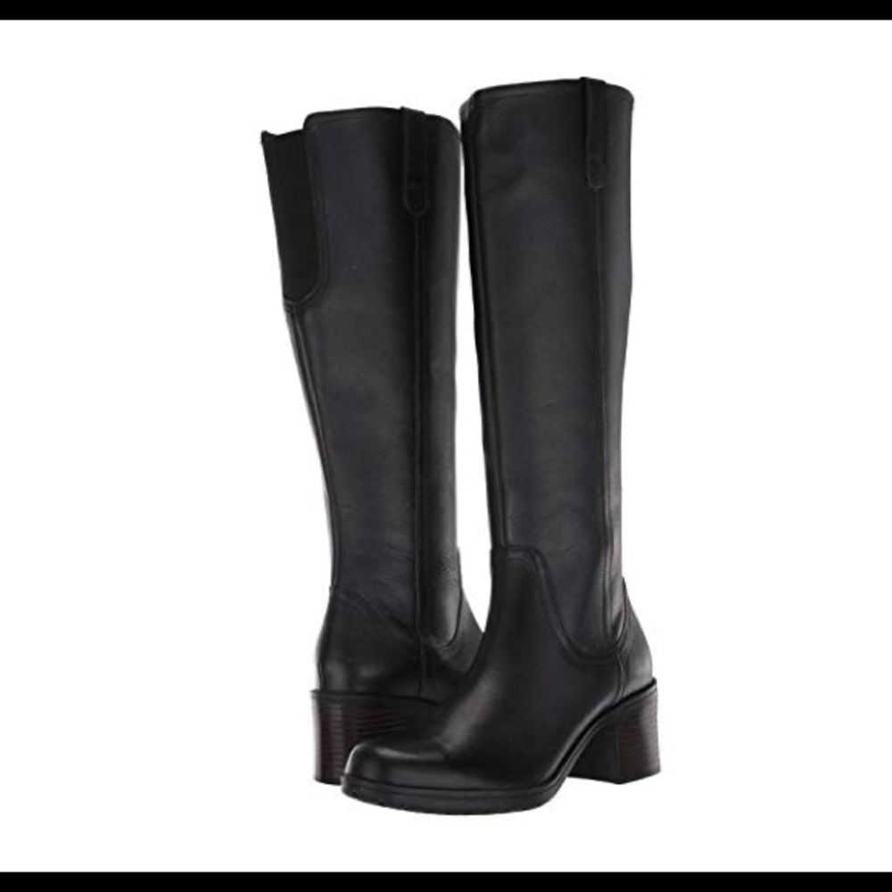 Clarks Hollis Moon Riding Boots - WIDE CALF
